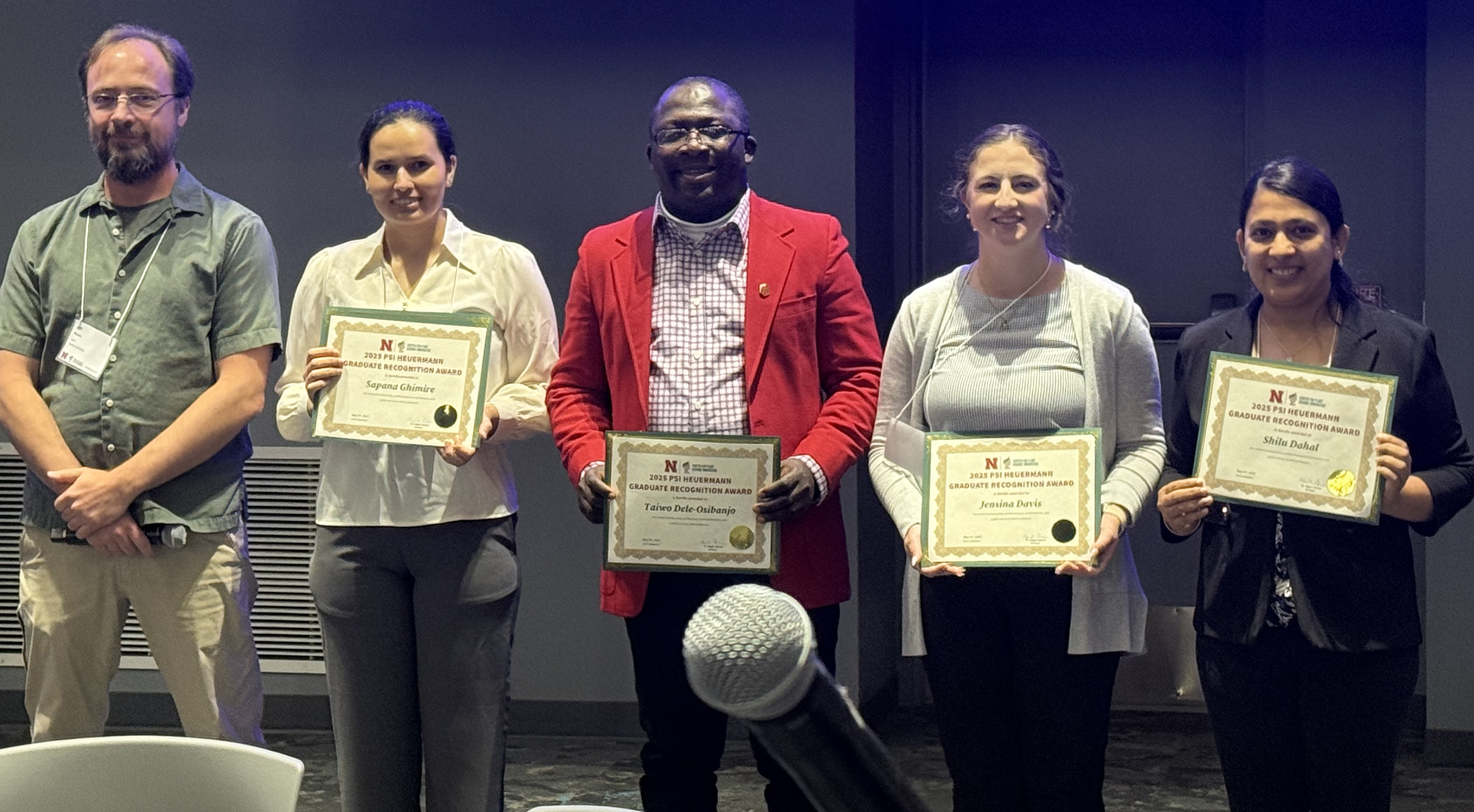 Heuermann Graduate Recognition Awardees at the PSI Symposium