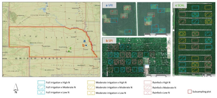 figure 1 - three field sites